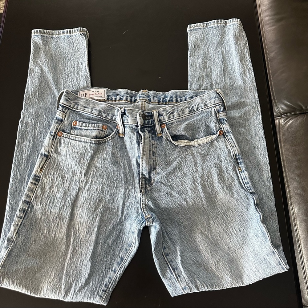 Men’s Gap Slim Taper jeans 29x32 straight leg acid wash